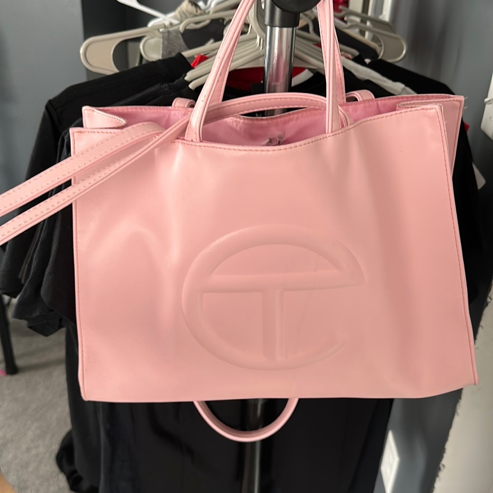 Pink telfar bag medium